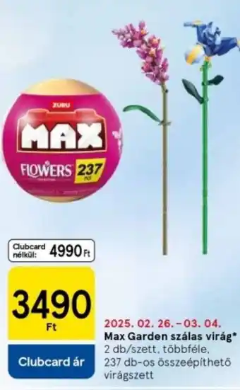 Tesco Max Garden szálas virág ajánlat