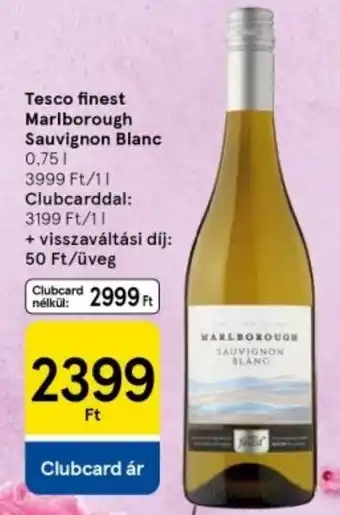 Tesco Tesco finest Marlborough Sauvignon Blanc ajánlat