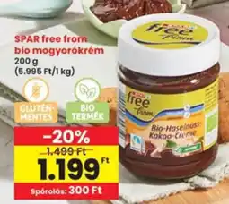 Interspar SPAR free from bio mogyorókrém ajánlat