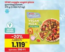 Interspar SPAR veggie vegán pizza ajánlat