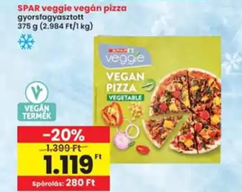 Interspar SPAR veggie vegán pizza ajánlat