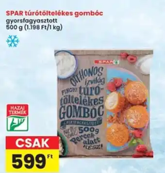 Interspar SPAR túrótöltelékes gombóc ajánlat