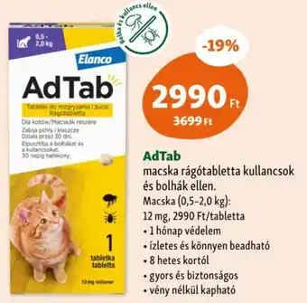 Fressnapf AdTab macska rágótabletta ajánlat