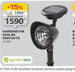 Auchan Gardenstar Szolár Fényvető 3LED ajánlat