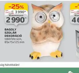 Auchan Bagoly szolar dekoráció ajánlat