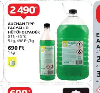 Auchan Auchan Tipp Fagyálló Hűtőfolyadék ajánlat