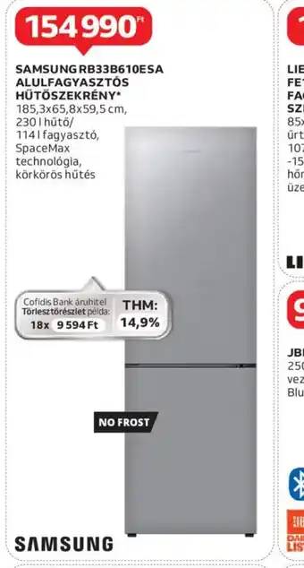 Auchan SAMSUNG RB33J38610E/SA ajánlat