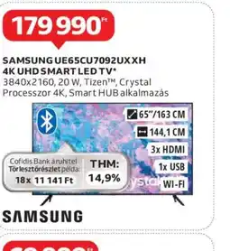 Auchan Samsung UE65CU7092UXXH ajánlat