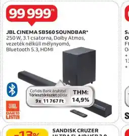 Auchan JBL Cinema SB360 Soundbar ajánlat