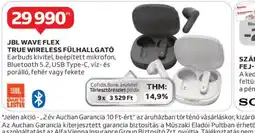 Auchan JBL Wave Flex True Wireless Fülhallgató ajánlat