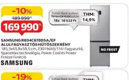 Auchan Lodówka Samsung RB34C6700SA/EF ajánlat