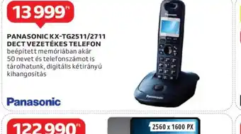 Auchan Panasonic KX-TG2511/2711 DECT Vezetékes Telefon ajánlat