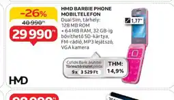 Auchan HMD Barbie Phone Mobiltelefon ajánlat