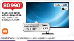 Auchan Xiaomi 2K G27QI Gaming Monitor ajánlat