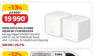 Auchan Mercusys Halo H30G Mesh Wi-Fi rendszer ajánlat