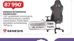 Auchan Genesis Nitro550 G2 Gamer Szék ajánlat