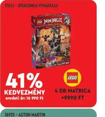 Auchan LEGO NINJAGO 71843Dragon's Yama ajánlat