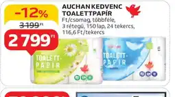 Auchan Auchan Kedvenc Toalettpapír ajánlat