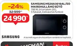 Auchan SAMSUNG MS20A3010AL/EO mikrohullámú sütő ajánlat