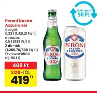 Interspar Peroni Nastro Azzurro sör ajánlat