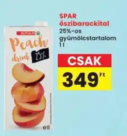 Interspar SPAR őszibarackital ajánlat