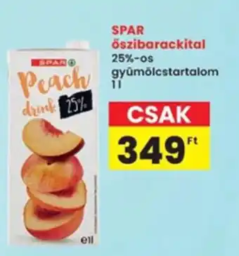 Interspar SPAR őszibarackital ajánlat