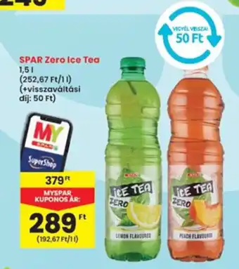 Interspar Spar zero ice tea ajánlat