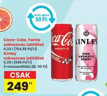 Interspar Coca-Cola, Fanta szénsavas üdítőital ajánlat