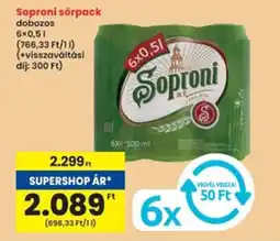 Interspar Soproni sörpack ajánlat