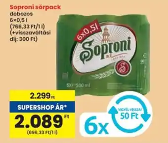 Interspar Soproni sörpack ajánlat