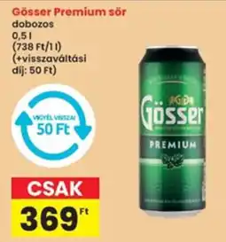 Interspar Gösser Premium sör ajánlat