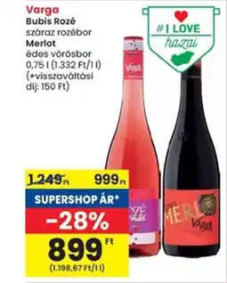 Varga Bubis Rozé / Merlot