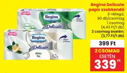 Spar Regina delicate papír zsebkendő ajánlat