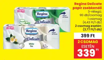 Spar Regina delicate papír zsebkendő ajánlat