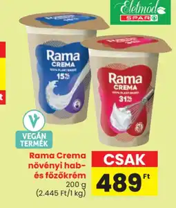 Spar Rama crema növényi hab- és főzőkrém ajánlat