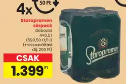 Spar Staropramen sörpack ajánlat