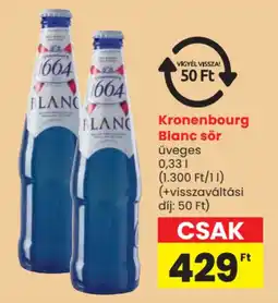 Spar Kronenbourg blanc sör ajánlat