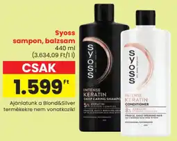 Spar Syoss sampon, balzsam ajánlat