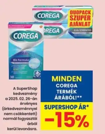 Interspar Corega termék ajánlat