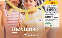 Auchan Inextenso gyermek rövid ujjú póló ajánlat