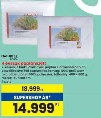 Interspar Naturtex basic 4 évszak paplanszett ajánlat