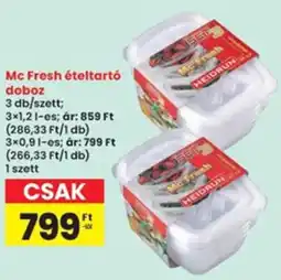 Interspar Mc Fresh ételtartó doboz ajánlat