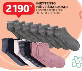 Auchan Inextenso nőI 7 páras zokni ajánlat