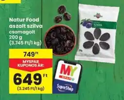 Interspar Natur Food aszalt szilva ajánlat