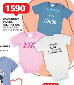 Auchan Baba body vicces felirattal ajánlat