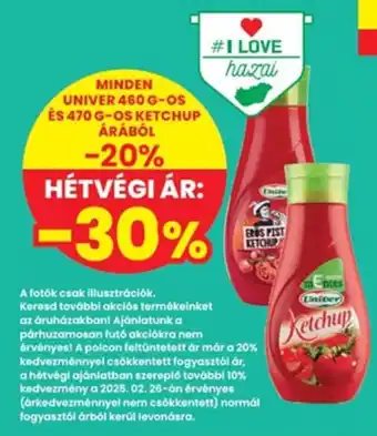 Interspar Univer ketchup ajánlat