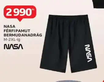 Auchan Nasa férfi pamut bermudanadrág ajánlat