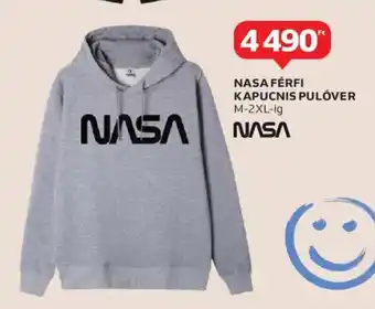 Auchan Nasa férfi kapucnis pulóver ajánlat