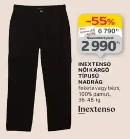 Auchan Inextenso nőI kargó típusú nadrág ajánlat