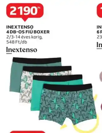 Auchan Inextenso 4db-os fiú boxer ajánlat